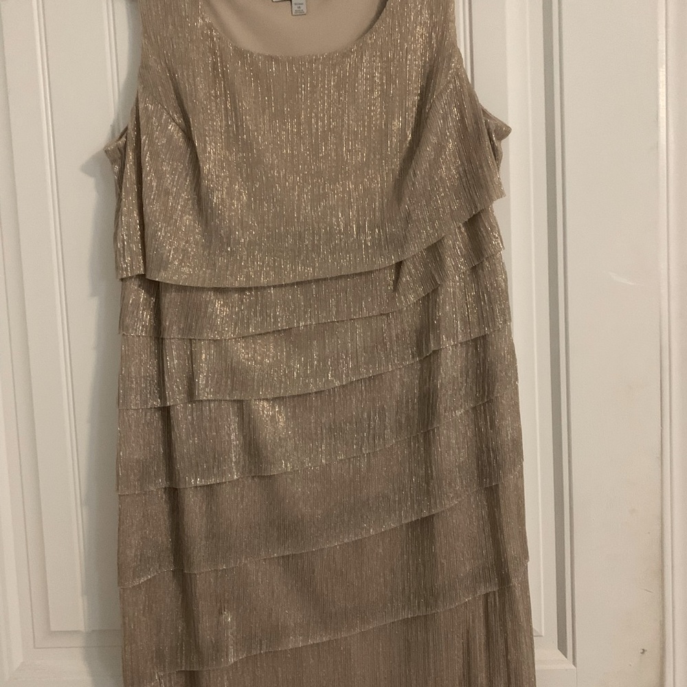Gold dress size 16 from Dress Barn